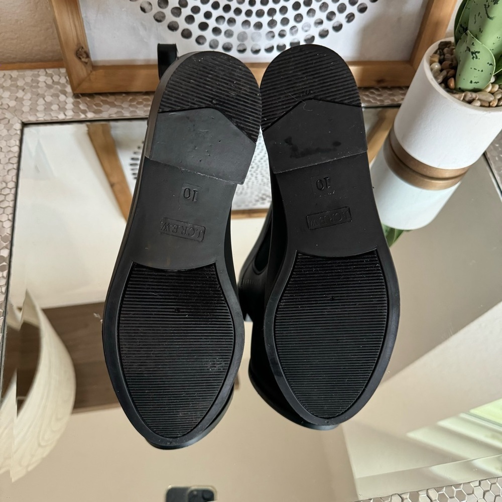 J.Crew Mercantile Chelsea Rain Boots Women’s Black Size 10 - Picture 6 of 10